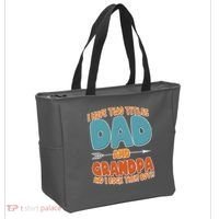 I Have Two Titles Dad And Grandpa And I Rock Them Both Tote Bag thumb 2