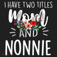 I have two titles Mom and Nonnie I rock them both Floral Beanie thumb 2