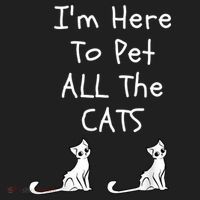 I'm Here To Pet All The Cats Hat thumb 2