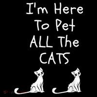 I'm Here To Pet All The Cats Toddler Hoodie thumb 2