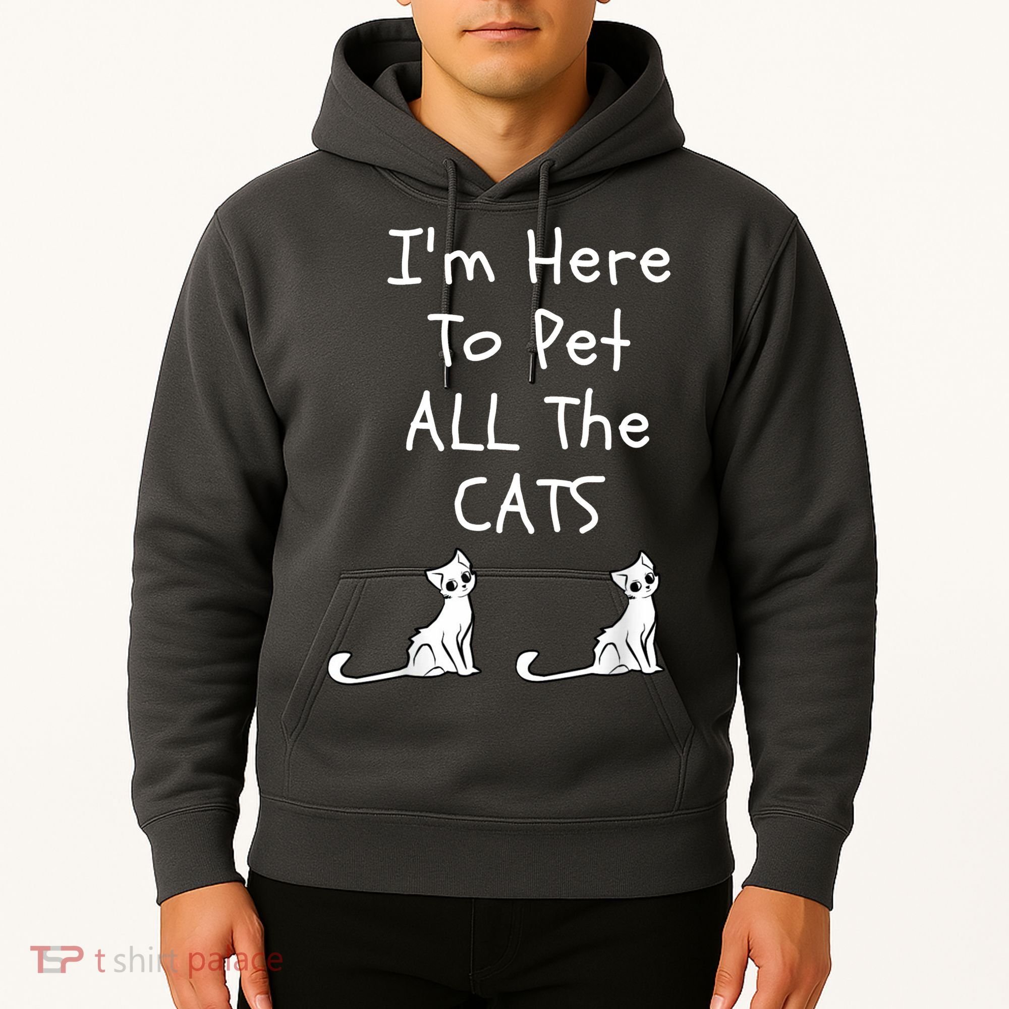 I'm Here To Pet All The Cats Hoodie