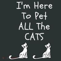 I'm Here To Pet All The Cats Hoodie thumb 7