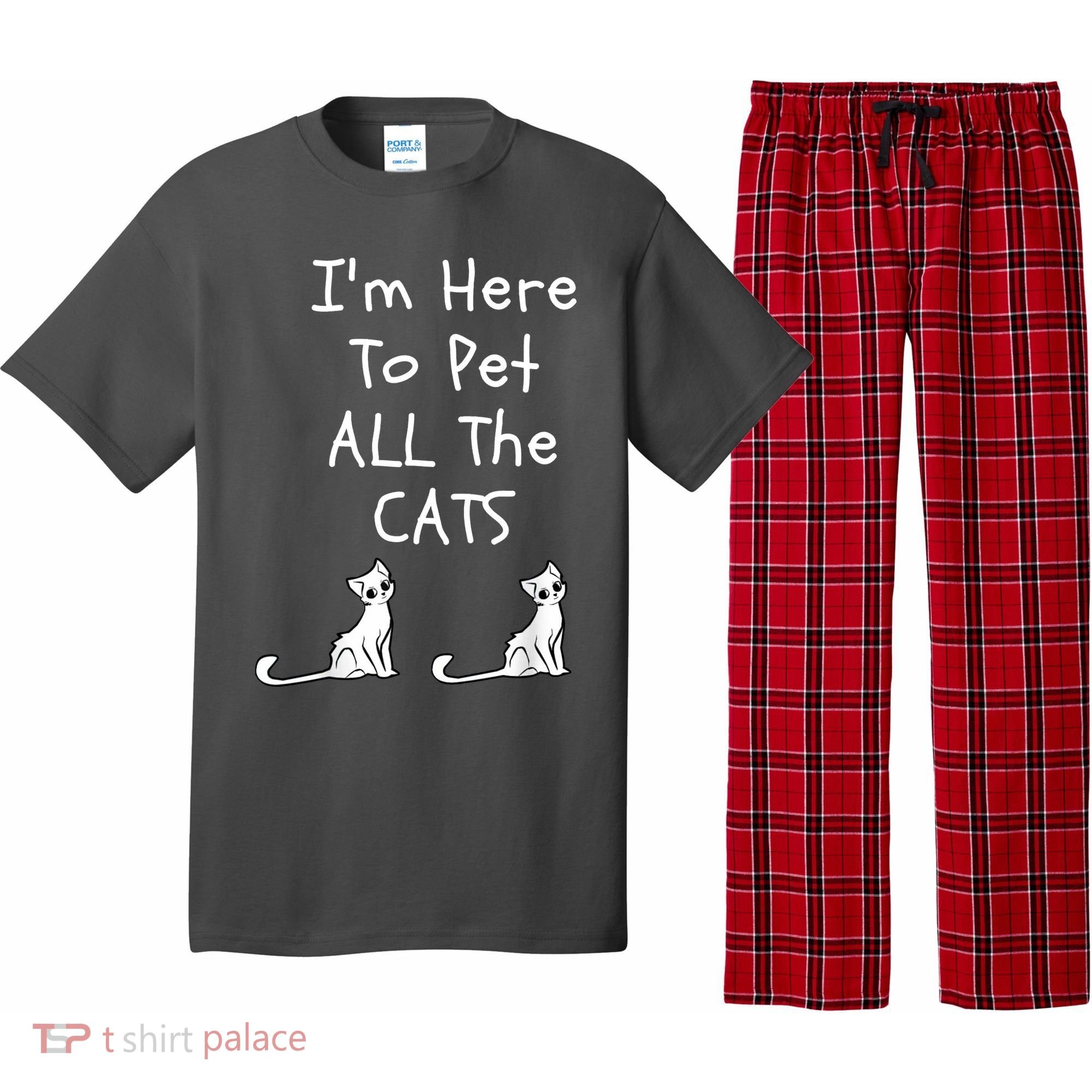 I'm Here To Pet All The Cats Pajama Set