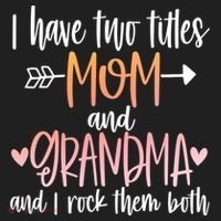 I Have Two Titles Mom And Grandma Cute Mothers Day 1st Time  Women's Sweatshirt thumb 2