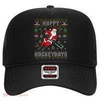 Ice Hockey Ugly Christmas Santa Claus Hat thumb 0
