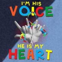I'm His Voice He Is My Heart Autism Awareness Raglan Baseball Sleeve Shirt thumb 2