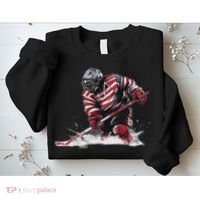 Ice Hockey Women Puck Hockeyplayer Player Sweatshirt thumb 2