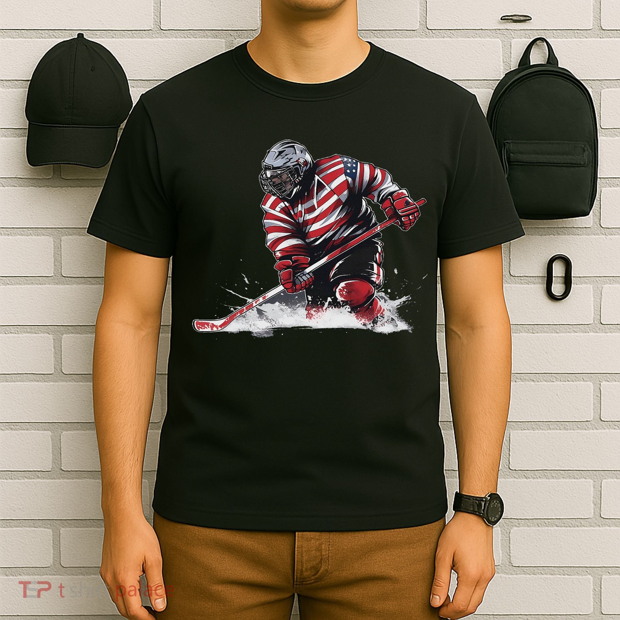 Ice Hockey Women Puck Hockeyplayer Player T-Shirt