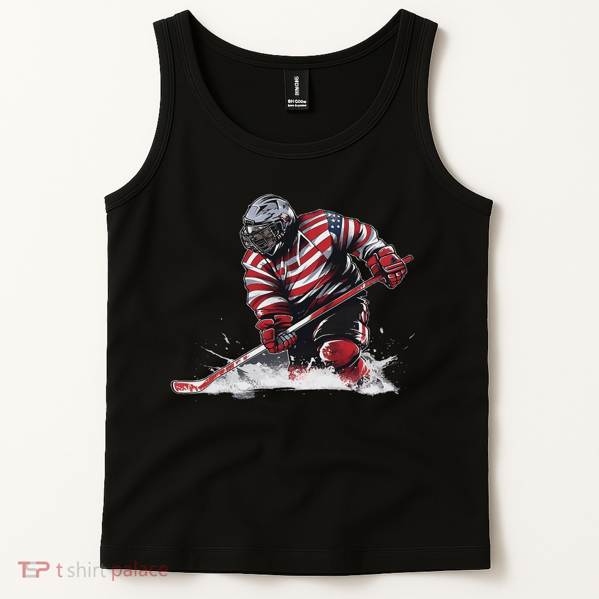 Ice Hockey Women Puck Hockeyplayer Player Tank Top