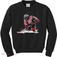 Ice Hockey Women Puck Hockeyplayer Player Kids Sweatshirt thumb 0