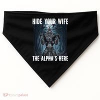 I Heart Werewolfs Alpha Funny Cringe Werewolf Wolf Meme USA-Made Doggie Bandana thumb 0