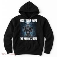 I Heart Werewolfs Alpha Funny Cringe Werewolf Wolf Meme Hoodie thumb 0