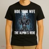 I Heart Werewolfs Alpha Funny Cringe Werewolf Wolf Meme T-Shirt thumb 3