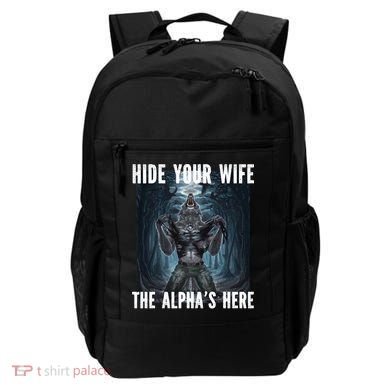 I Heart Werewolfs Alpha Funny Cringe Werewolf Wolf Meme Backpack
