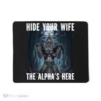 I Heart Werewolfs Alpha Funny Cringe Werewolf Wolf Meme Mousepad thumb 0
