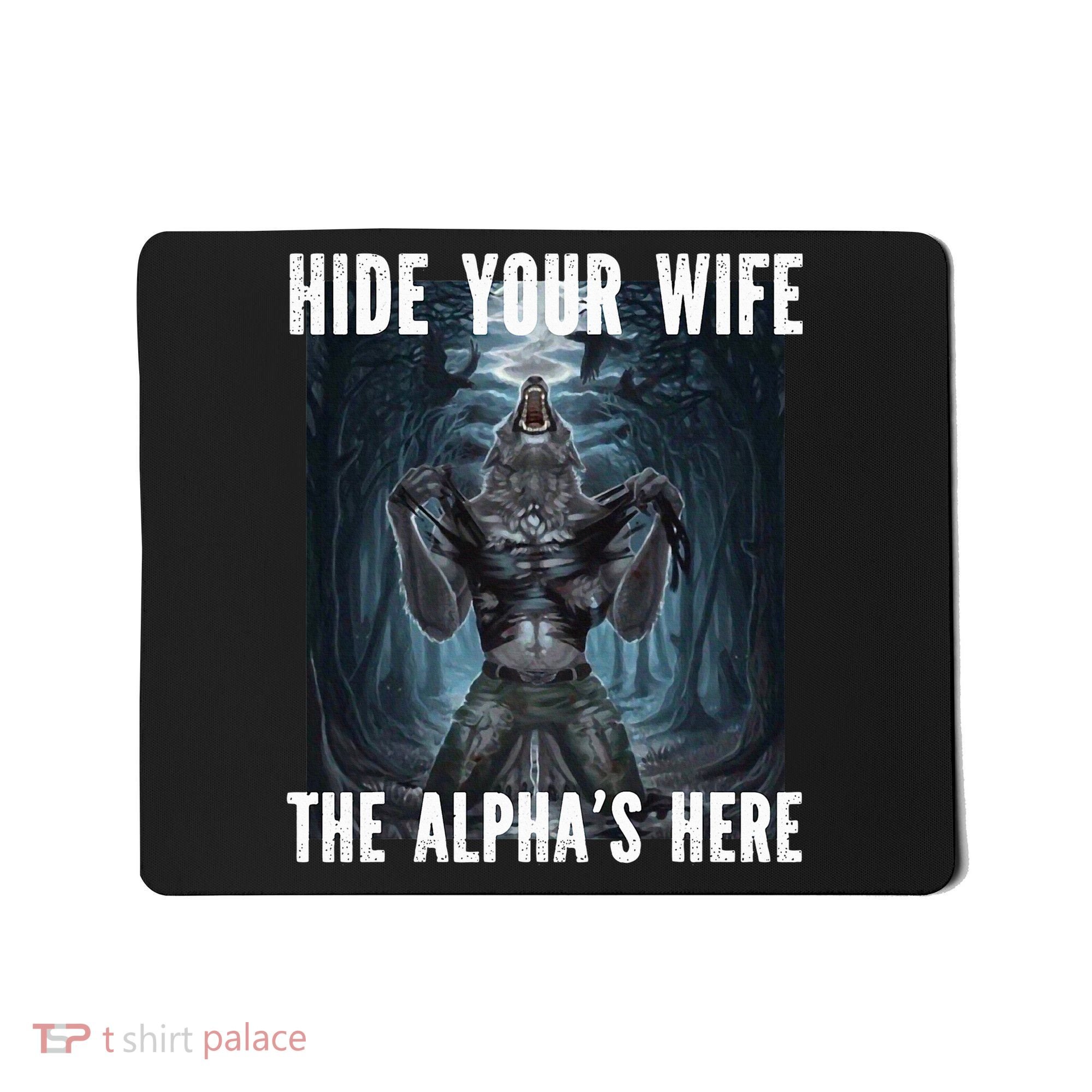 I Heart Werewolfs Alpha Funny Cringe Werewolf Wolf Meme Mousepad