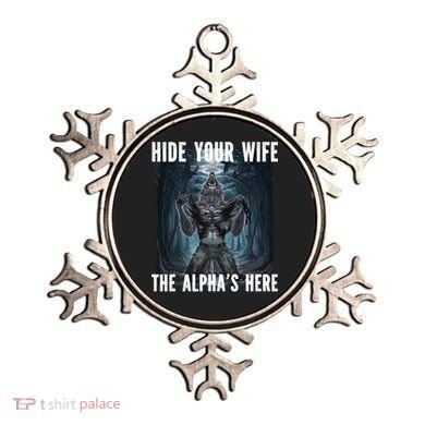 I Heart Werewolfs Alpha Funny Cringe Werewolf Wolf Meme Ornament