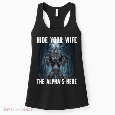 I Heart Werewolfs Alpha Funny Cringe Werewolf Wolf Meme Women's Tank Top