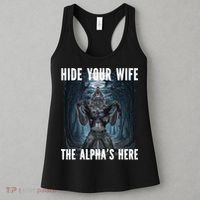 I Heart Werewolfs Alpha Funny Cringe Werewolf Wolf Meme Women's Tank Top thumb 3