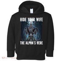 I Heart Werewolfs Alpha Funny Cringe Werewolf Wolf Meme Toddler Hoodie thumb 0