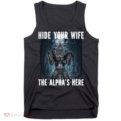 I Heart Werewolfs Alpha Funny Cringe Werewolf Wolf Meme Tank Top