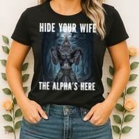 I Heart Werewolfs Alpha Funny Cringe Werewolf Wolf Meme Women's T-Shirt thumb 2