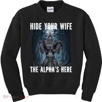 I Heart Werewolfs Alpha Funny Cringe Werewolf Wolf Meme Kids Sweatshirt thumb 0