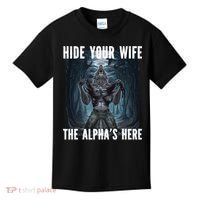 I Heart Werewolfs Alpha Funny Cringe Werewolf Wolf Meme Kids T-Shirt thumb 0