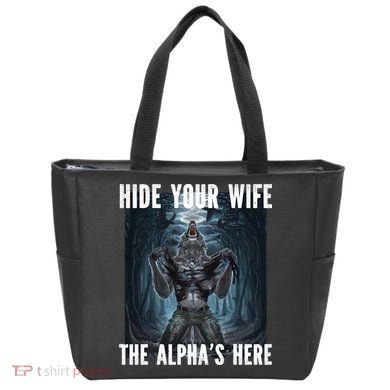 I Heart Werewolfs Alpha Funny Cringe Werewolf Wolf Meme Tote Bag