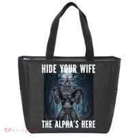 I Heart Werewolfs Alpha Funny Cringe Werewolf Wolf Meme Tote Bag thumb 0