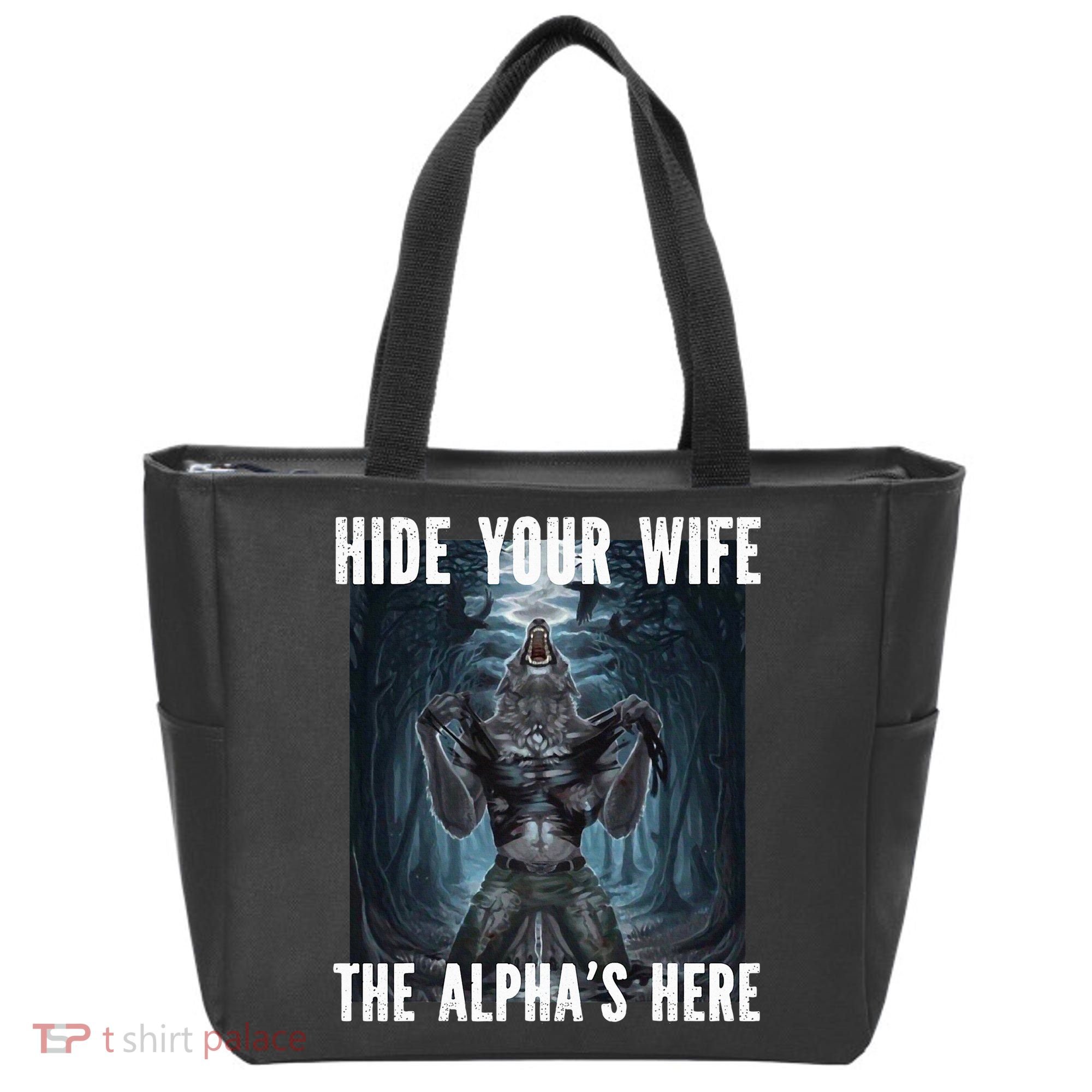 I Heart Werewolfs Alpha Funny Cringe Werewolf Wolf Meme Tote Bag