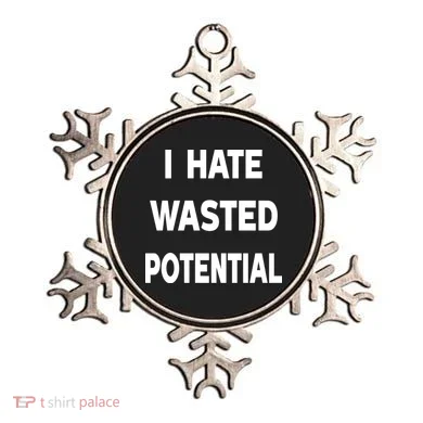 I Hate Wasted Potential Ornament