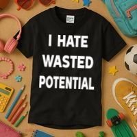I Hate Wasted Potential Kids T-Shirt thumb 3