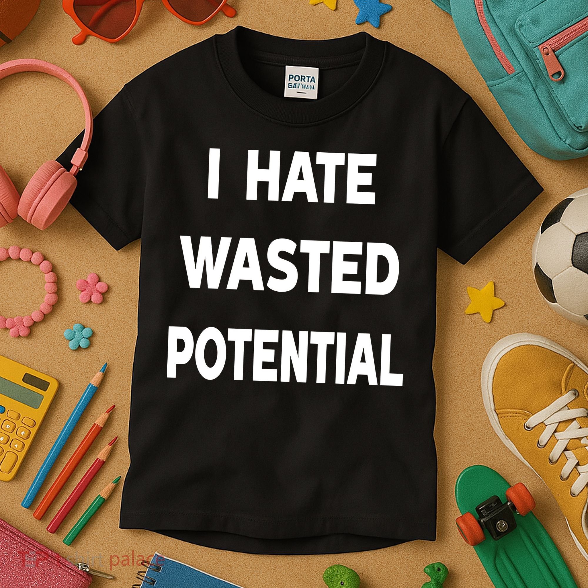 I Hate Wasted Potential Kids T-Shirt