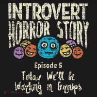 Introvert Horror Working Group Shy Antisocial Back To School Apron thumb 3