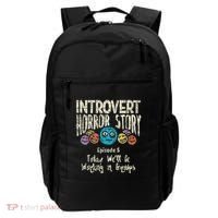 Introvert Horror Working Group Shy Antisocial Back To School Backpack thumb 0