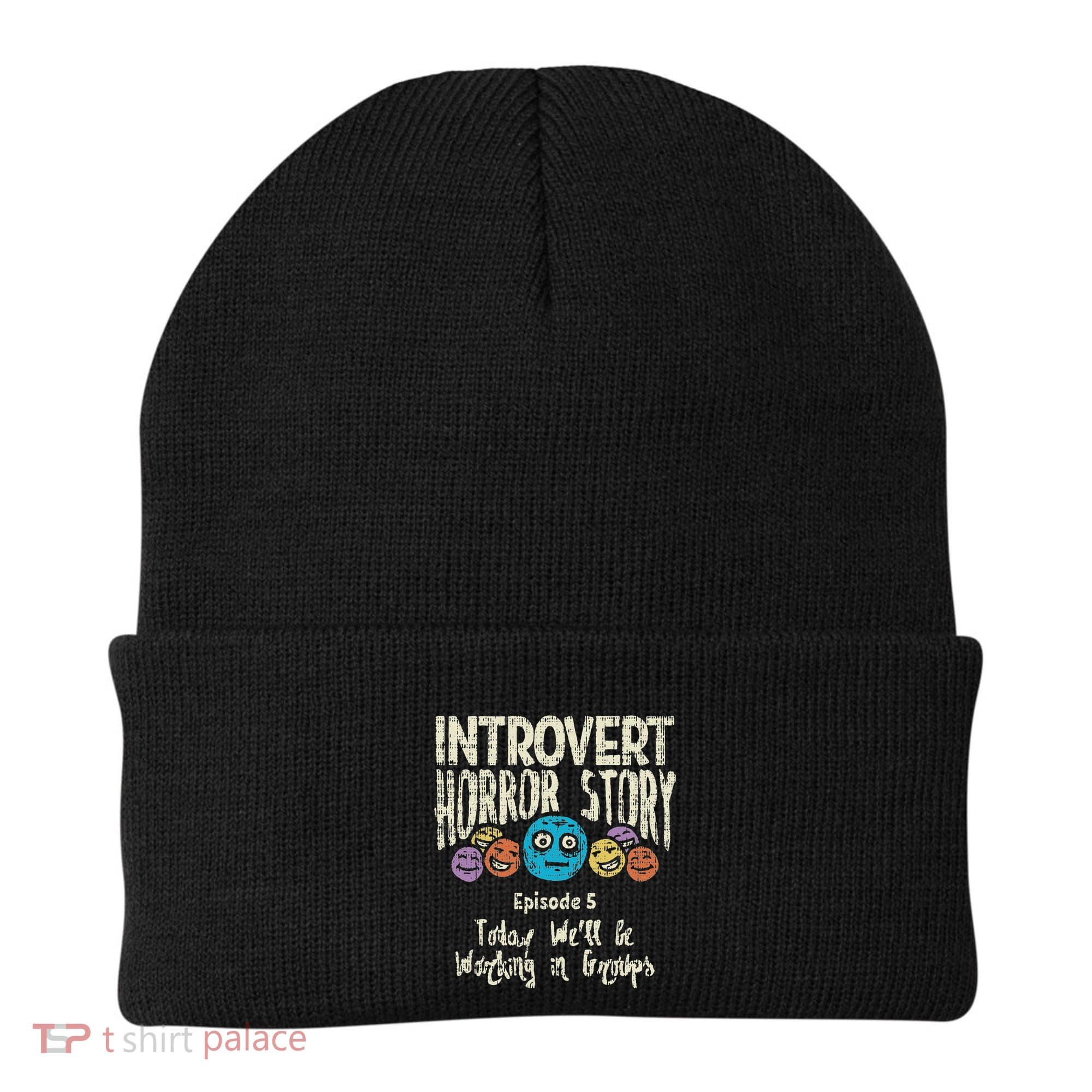 Introvert Horror Working Group Shy Antisocial Back To School Beanie