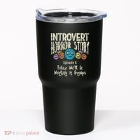 Introvert Horror Working Group Shy Antisocial Back To School Tumbler thumb 0