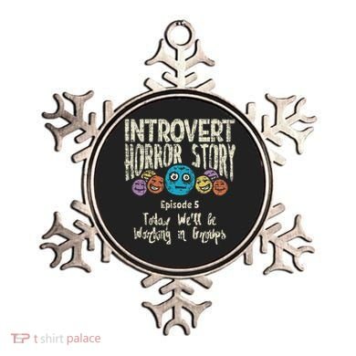 Introvert Horror Working Group Shy Antisocial Back To School Ornament