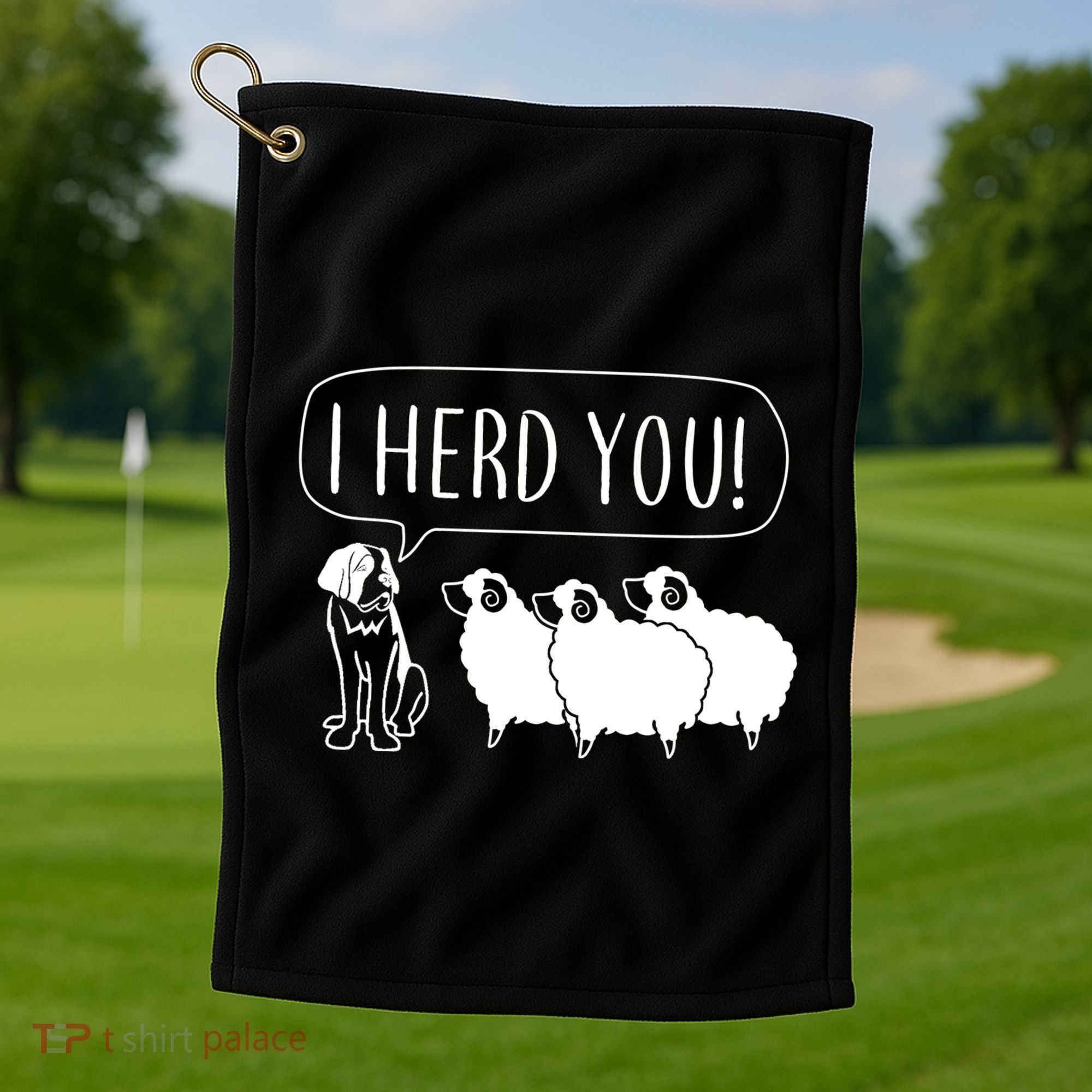 I Herd You Golf Towel