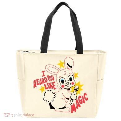 I Heard You Like Magic Pink Rabbit Tote Bag