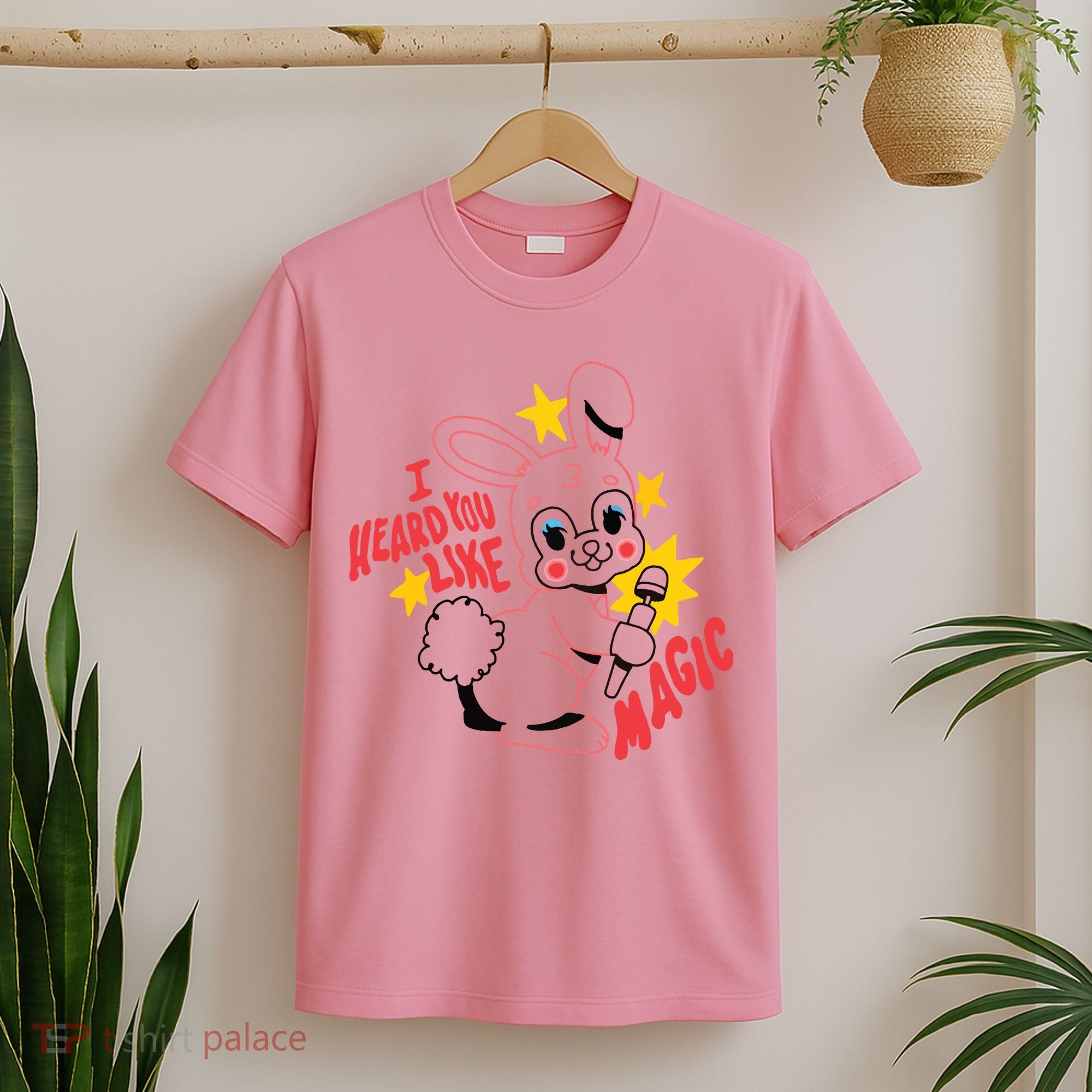 I Heard You Like Magic Pink Rabbit T-Shirt