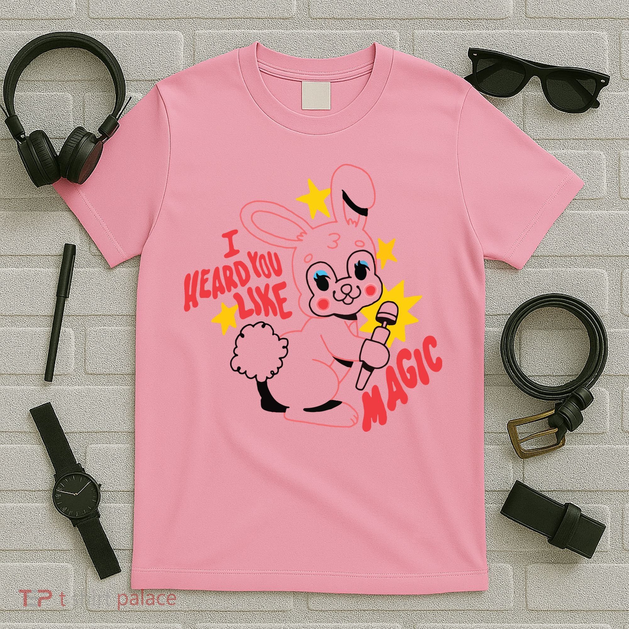 I Heard You Like Magic Pink Rabbit T-Shirt