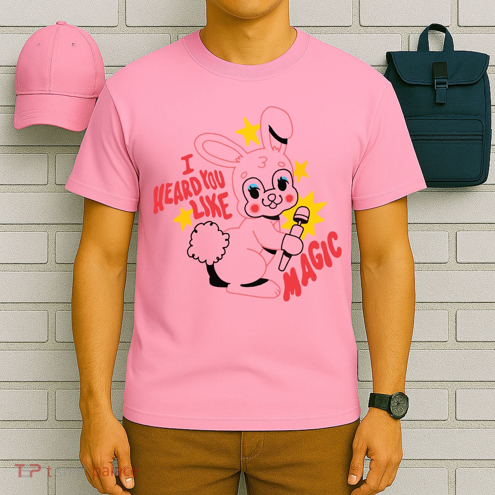 I Heard You Like Magic Pink Rabbit T-Shirt