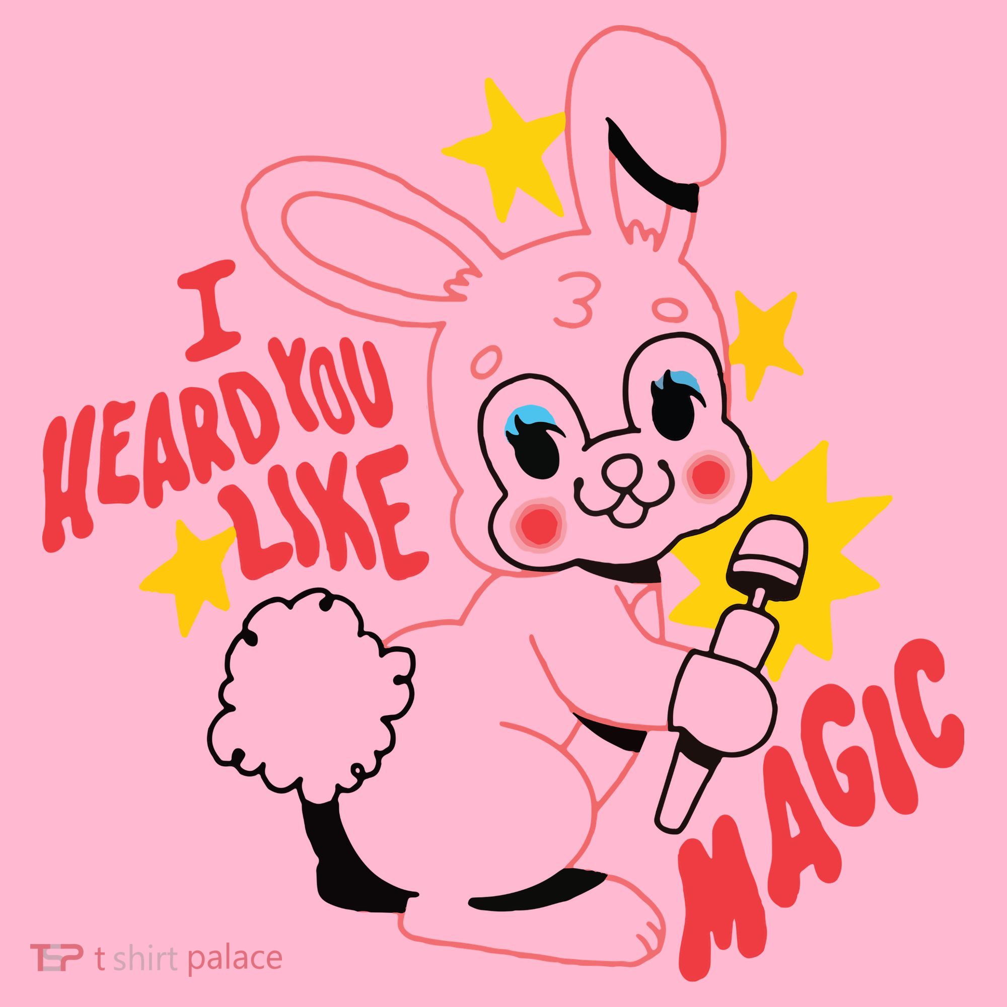I Heard You Like Magic Pink Rabbit Toddler Hoodie