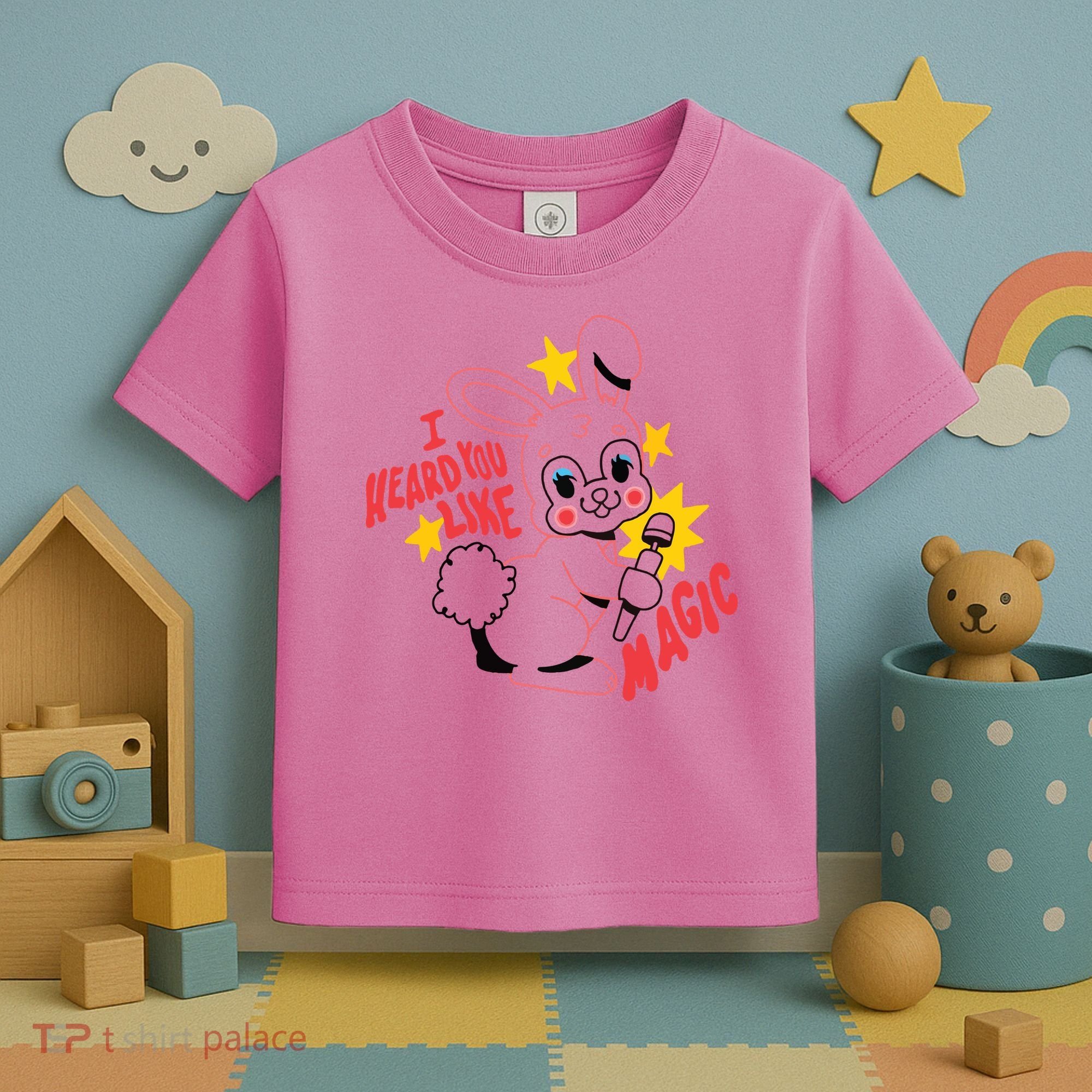 I Heard You Like Magic Pink Rabbit Toddler T-Shirt