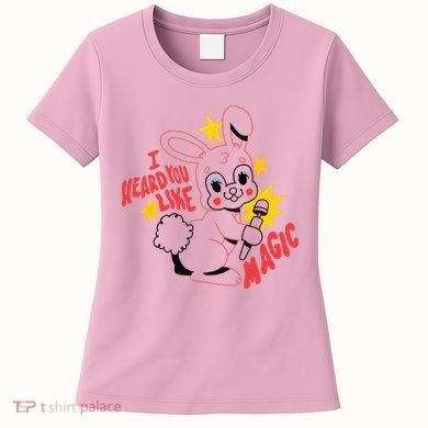 I Heard You Like Magic Pink Rabbit Women's T-Shirt