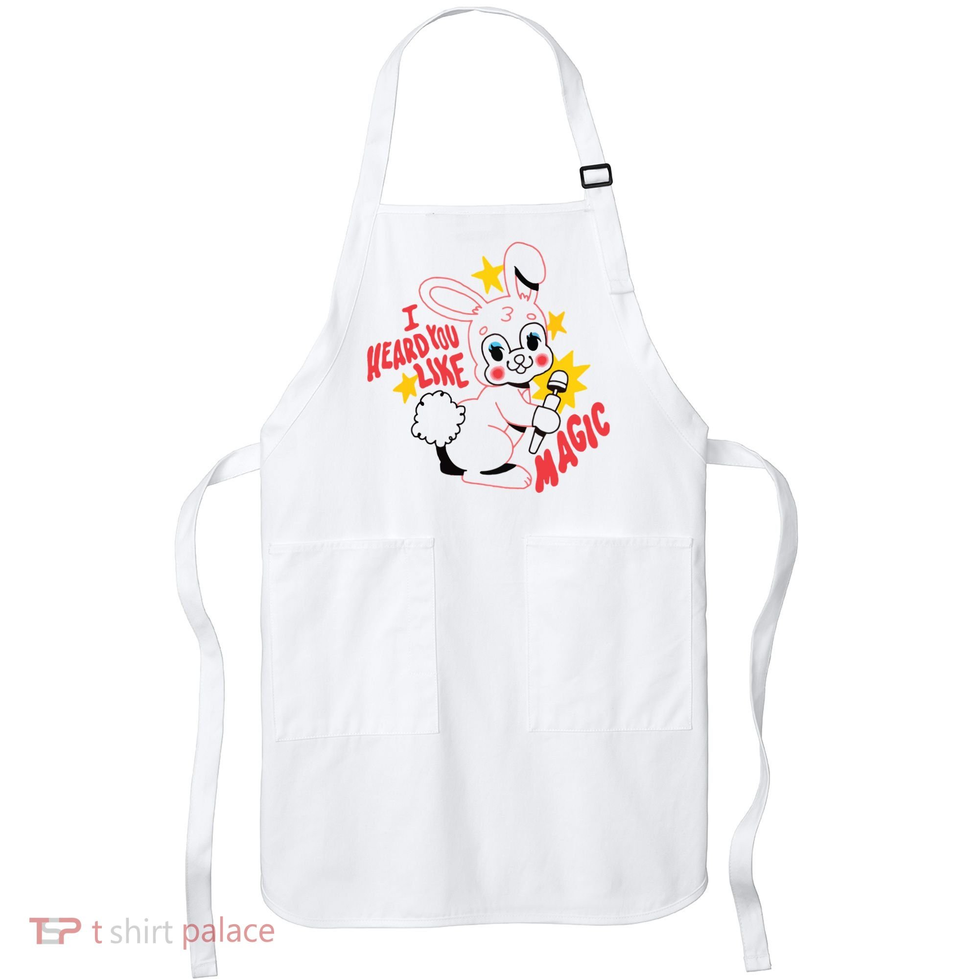 I Heard You Like Magic Pink Rabbit Apron