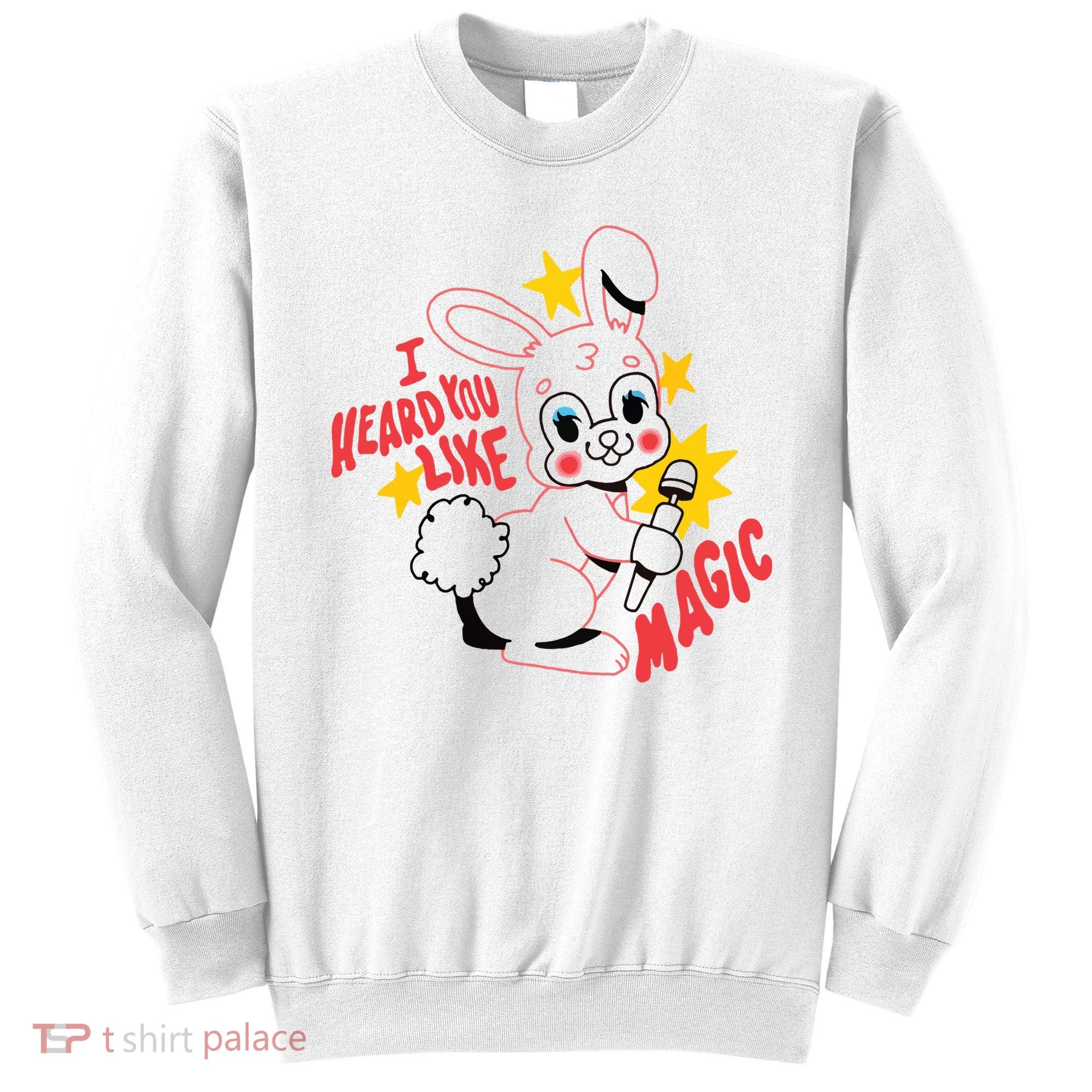 I Heard You Like Magic Pink Rabbit Sweatshirt