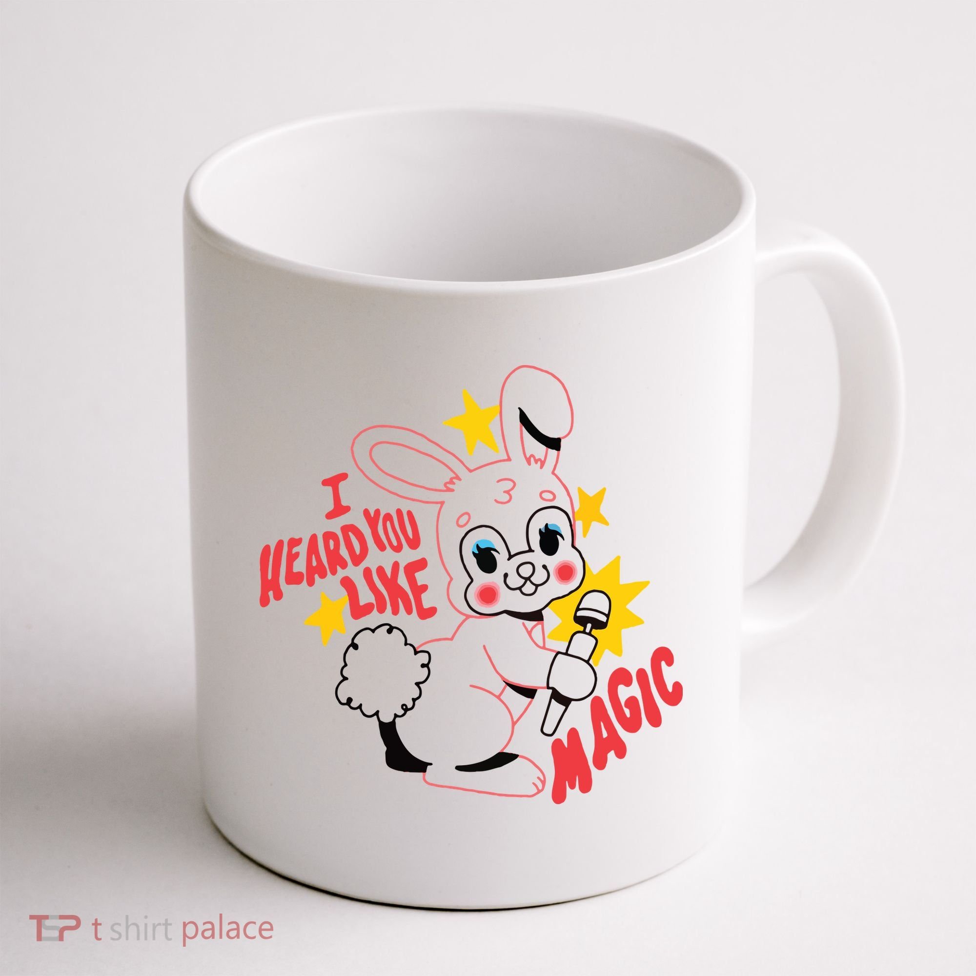 I Heard You Like Magic Pink Rabbit Coffee Mug